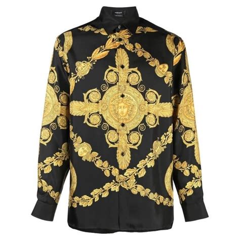 chemise soie versace|Collection chemises .